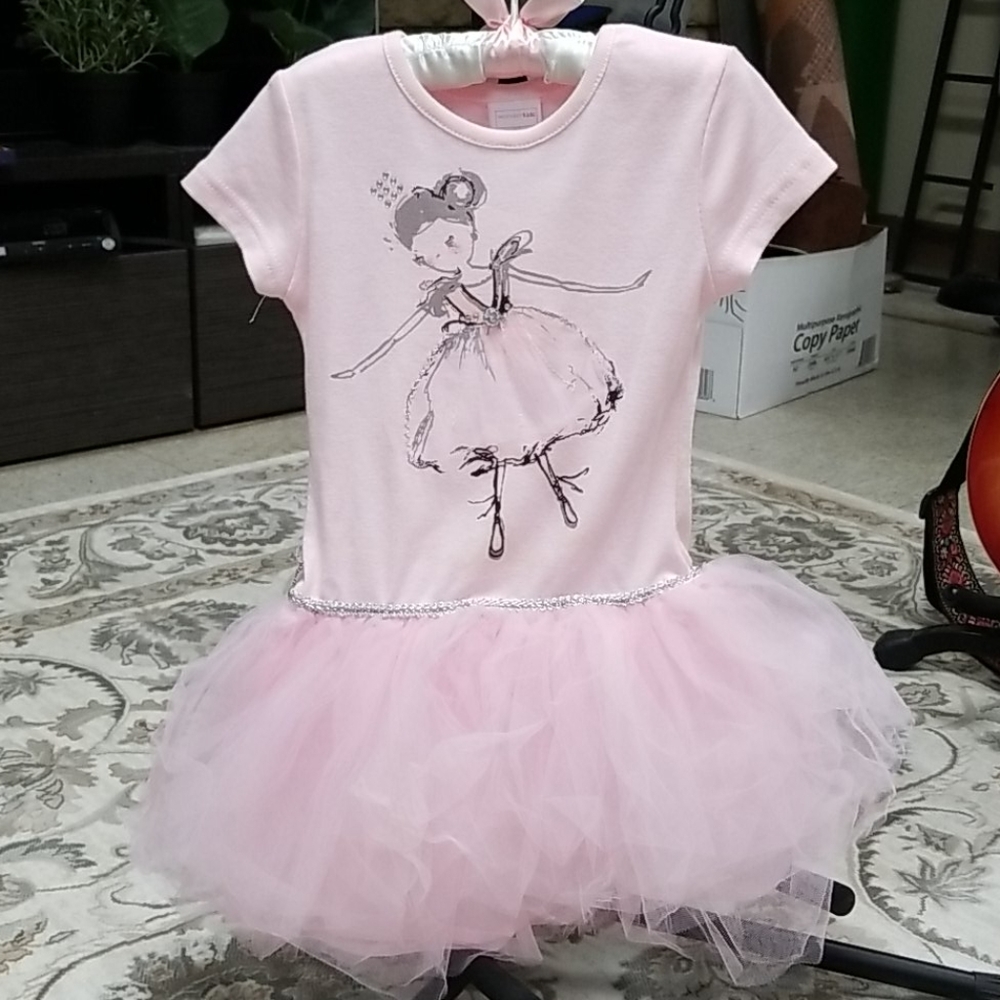 Ballerina dress with tutu attached
